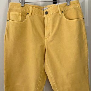 Loft Jeans, Yellow, Size 12, Never worn